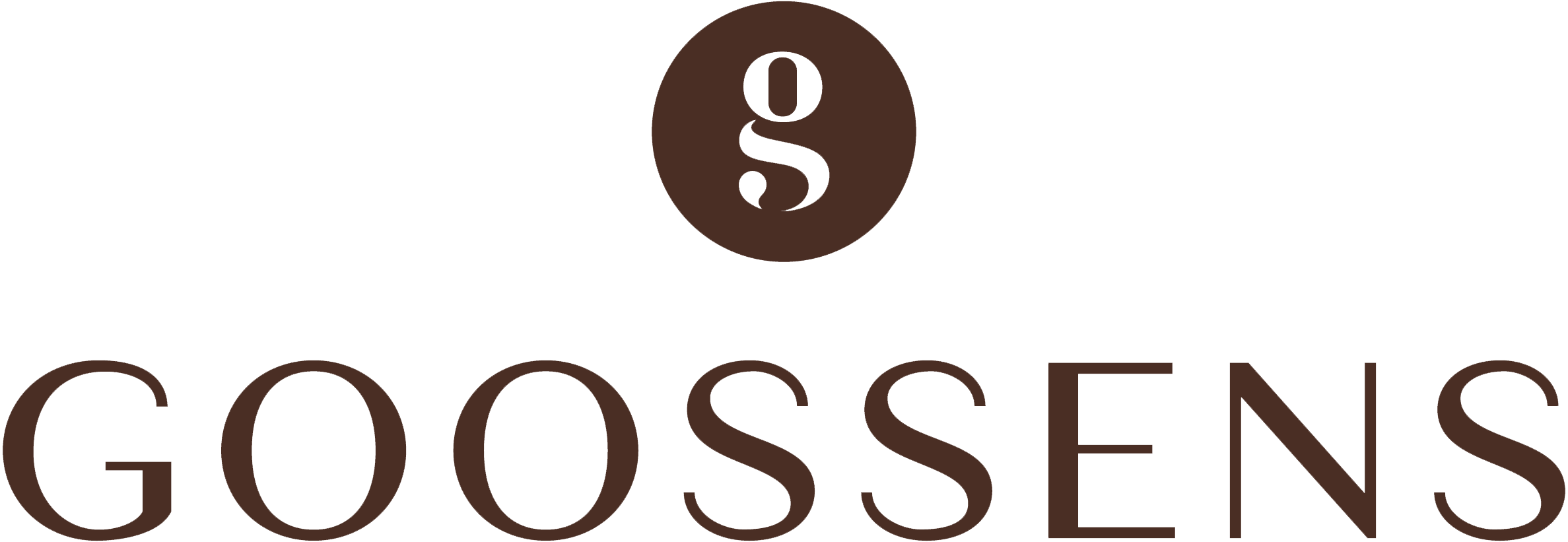 Goossens logo – G rondje met woordmerk – nut transparant